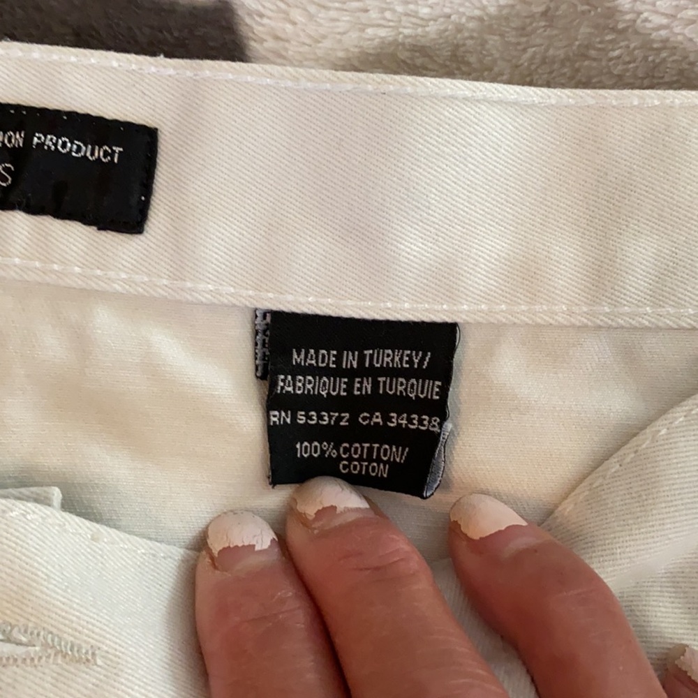 Men’s French Connection white jeans size 34x32 - Picture 3 of 5